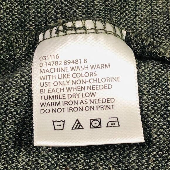 VTG Haggar Sweater Mens L Argyle Henley Knit Collared Grandpa 90s Green Classic - Picture 8 of 10